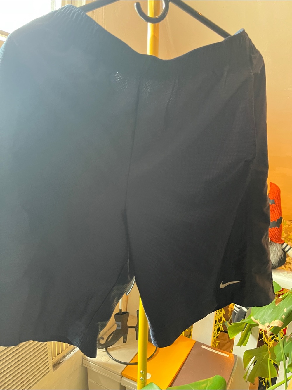 Nike Men’s Black Athletic Training Shorts with Swoosh
